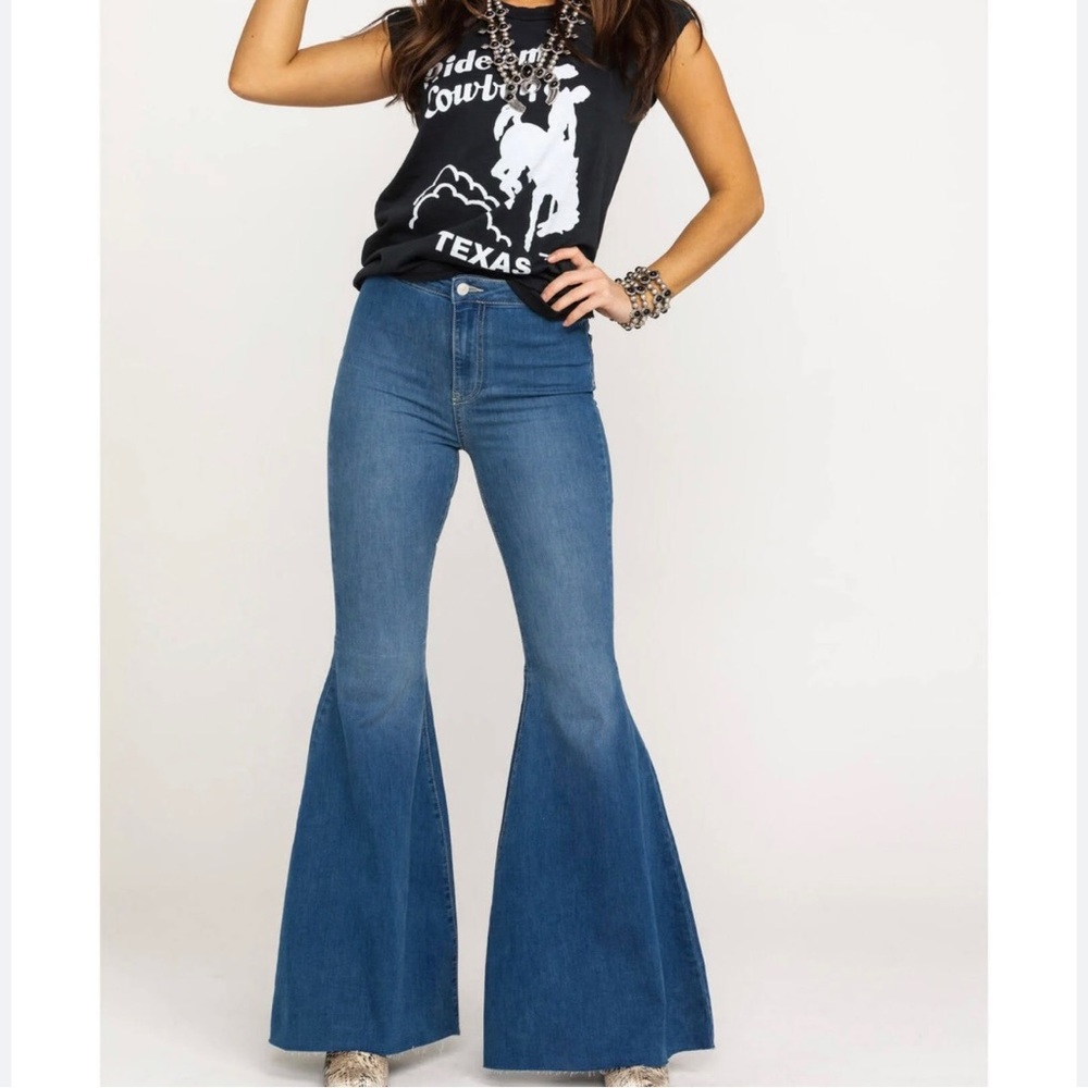Free People Just Float On Flare Jeans